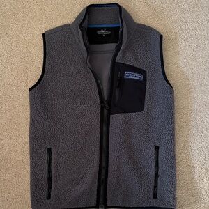 Vineyard Vines Gray Fleece Vest